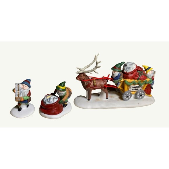 Department 56 Heritage Village Collection "Letters For Santa" Porcelain Set - Picture 1 of 14